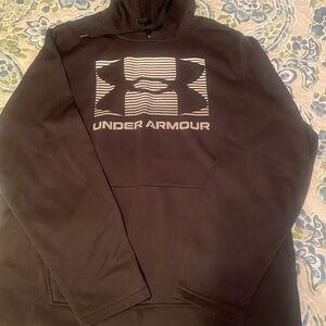 Under Armour Black Hoodie with White Logo